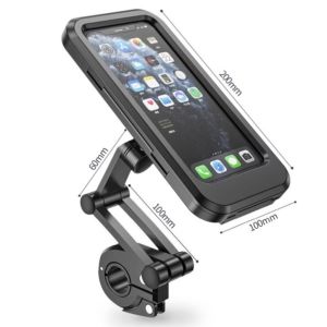 Waterproof Motorcycle Phone Holder 360° Adjustable PC Touch Screen Fits 4.5-7" Phones Universal Bike Mount Secure & Easy Install