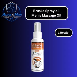 Brusko Men’s Massage Oil 50 ml | Calming Comfort Oil for Men | External Use Body Oil