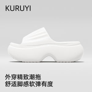 [Free Shipping] WomenS Thick-Soled Sandals For Summer 2025 New High-Heeled Non-Slip EVA Beach Sandals For Height Increase
