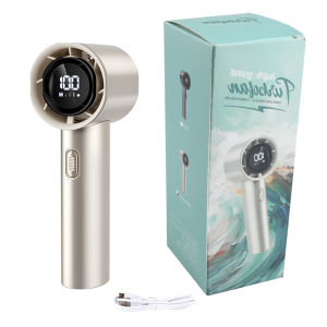 พัดลมขนาดเล็กแบบใช้มือถือความเร็วสูงขนาดเล็ก เดสก์ท็อปสํานักงานแบบพกพา พัดลม USB ของนักเรียนแสดงพลังงาน