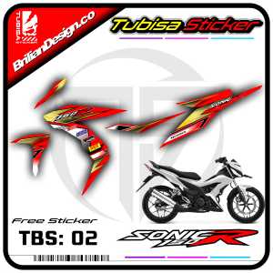 Sticker Striping Variasi Sonic 150 R - Stiker Striping Motor Sonic 150 R. TBS.02