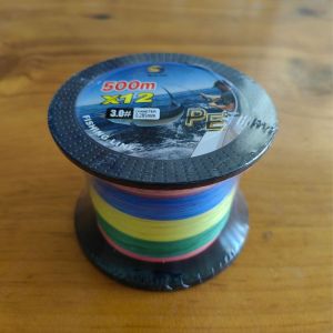Benang Pancing Kuat Laut senar PE X12 X16 Senar Pancing Kuat 500m Tahan Lama Satu Warna Setiap Sepuluh Meter Professional Braided Fishing Line Tuna Kerapu Ikan Sturgeon