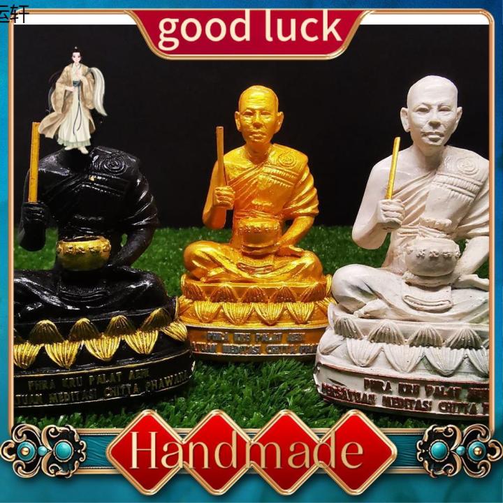 Amulets 泰国佛牌 Phra Kru Palat Aeik 金身 Ajarn Aeik Wat Bangkok 2545♔ | Lazada