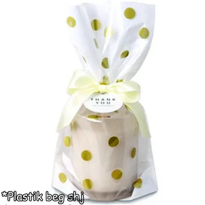 50pcs (Medium) Gold Kuih Raya Wrapper Cookies Packaging Plastic Bag or Biscuit Packaging Doorgift for DIY Baking Wedding Favor Baby Shower Birthday Party Event (Beolicious)