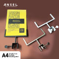 ANSEL Display Harga POP Acrylic/ Akrilik Jepit Besi Putar Price Tag - A4 Vertikal. 