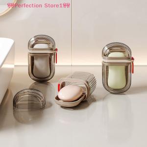 【Special price】🎀Perfection Store1🎀 จานใส่สบู่สำหรับเดินทางพร้อมช่องระบายน้ำอุปกรณ์ในห้องน้ำอุปกรณ์แบบพกพาสำหรับใส่ของระหว่างเดินทาง