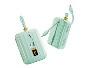 Pisen TS-D364 10000mAh hộp điện mini 30W tích hợp cáp sạc nhanh loại C và loại L