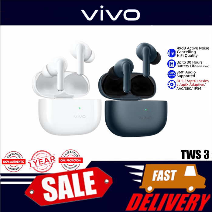 Vivo TWS True Wireless Noise Reduction Headset 49db Smart Ultra