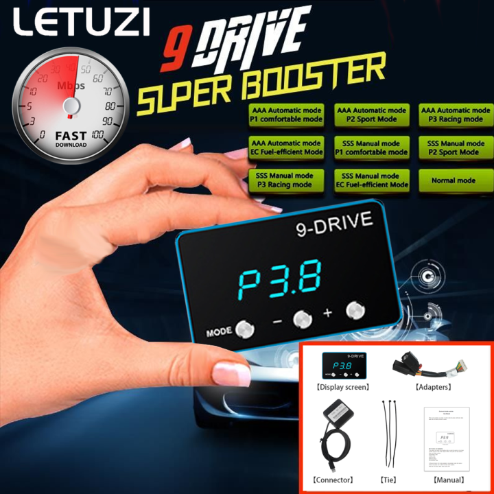 🚚All Car🔥Car Electronic Throttle Controller Accelerator Booster 9 Drive