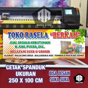 Cetak Spanduk BannerTOKO SEMBAKO RASELA BERKAH Costom Desain