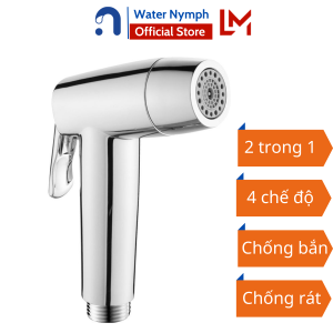 Tay vòi xịt vệ sinh 2 trong 1 hai chế độ nước chống rát chống bỏng Waternymph ASPQ003