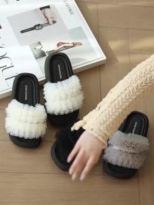 [Free Shipping] WomenS Thick-Soled Outdoor Slippers 2025 Spring/Summer New Collection Platform Sandals Half-Slipper Style