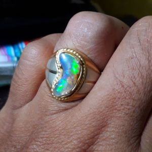 CINCIN BATU KALIMAYA MILKY KRISTAL ASLI BANTEN