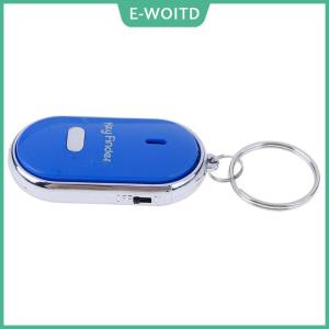 【E-WOITD】 Blue Anti-Lost Key Finder Locator Keychain Whistle Beep Sound Alarm LED Light