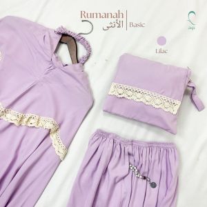 Mukena Katun Bahan Rayon Premium Renda Terbaru Polos Murah Rumanah Al Untsa Basic by Rumah Qatifa