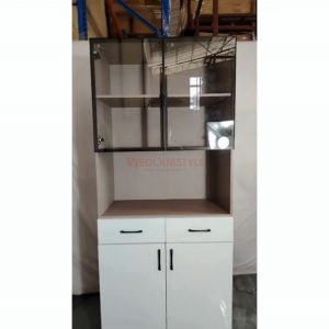 (FREE INSTALLATION) Vedourstyle Buffet Cabinet Kabinet Dapur Glass Display Sideboard Rak Simpanan