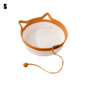 Modern Style Hand Woven Pet Bed Universal For Cats And Dogs Cotton Rope Cat And Dog House