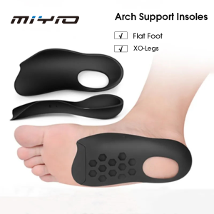 MIYIO 1 Pair High Arch Support Insole Cushion Shoe Orthotic Insoles for Flat Foot Men Women