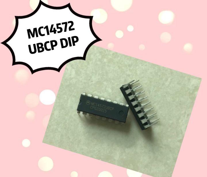 Lot De 2 Circuits Intégrés Motorola MC14572UBCP - Boîtier DIP-16, Neufs