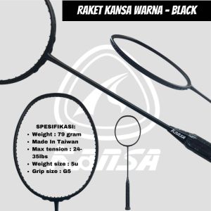 RAKET BULUTANGKIS KANSA WARNA ORIGINAL 5U 24-35LBS MADE IN TAIWAN