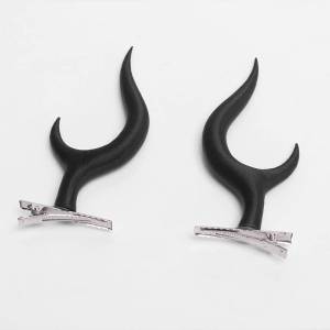 clu Hazbin Hotel Alastor cosplay Horned monocle glasses head hair ornaments hair clip ulc