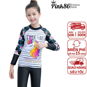 Bộ đồ bơi bé gái quần áo dài chống nắng BK-335a