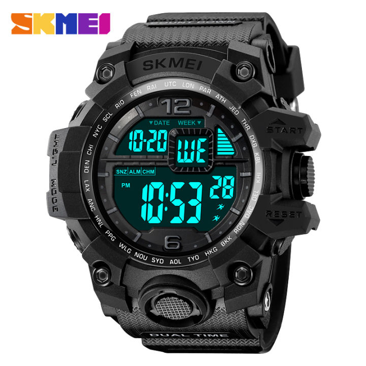 SKMEI Watch for Men 50M Waterproof EL Light Countdown Sports Watch Men s Fashion Casual Digital Watch 2245 Lazada PH