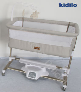 [พร้อมส่ง] Kidilo เปลไกวเด็กไฟฟ้าอัตโนมัติ 3in1 (เปลไกว+ปรับความสูงต่ำเปล+ปรับเปลนอนแนบเตียง) ปรับแรงไกวได้ 7 ระดับ