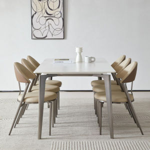 Slate Dining Table Italian Minimalist Household Small Apartment Rectangular Dining Table