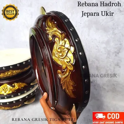 rebana kualitas super ukir model jepara kencer kuningan hadroh rebana banjari terbangan reabana