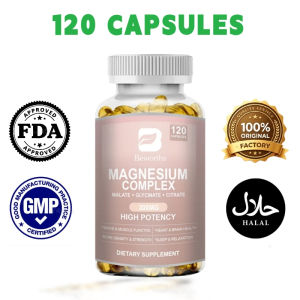 BEWORTHS Triple Magnesium – Glycinate + Malate + Citrate (300mg) – Sleep & Energy (120 Caps)