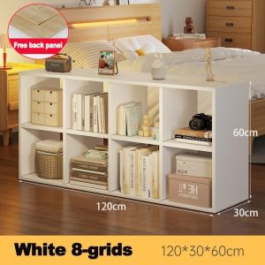 [SG Stock] Floor Bookcase Shelves Household Living Room Shelves Random Combination Of Storage 2-layer 8 space Storage Sh