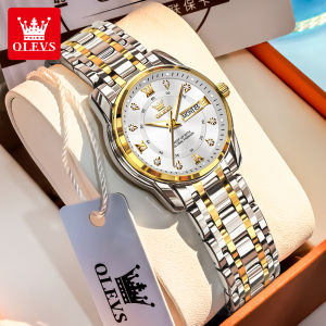 OLEVS Watch For Woman Waterproof Original Quartz Luminous Calendar Fashion Ladies Wristwatch