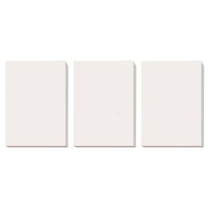 แผ่นกระดาษร่างแผ่นกราฟิกชุดแผ่นรองเขียน3ชิ้นกระดาษลายตารางสำหรับการคำนวณวารสาร