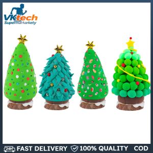 Xmas Tree DIY Clay Suit Multi-Purpose Christmas Tree Modeling Clay Set Wear Resist for Holiday Party Decoration Gifts