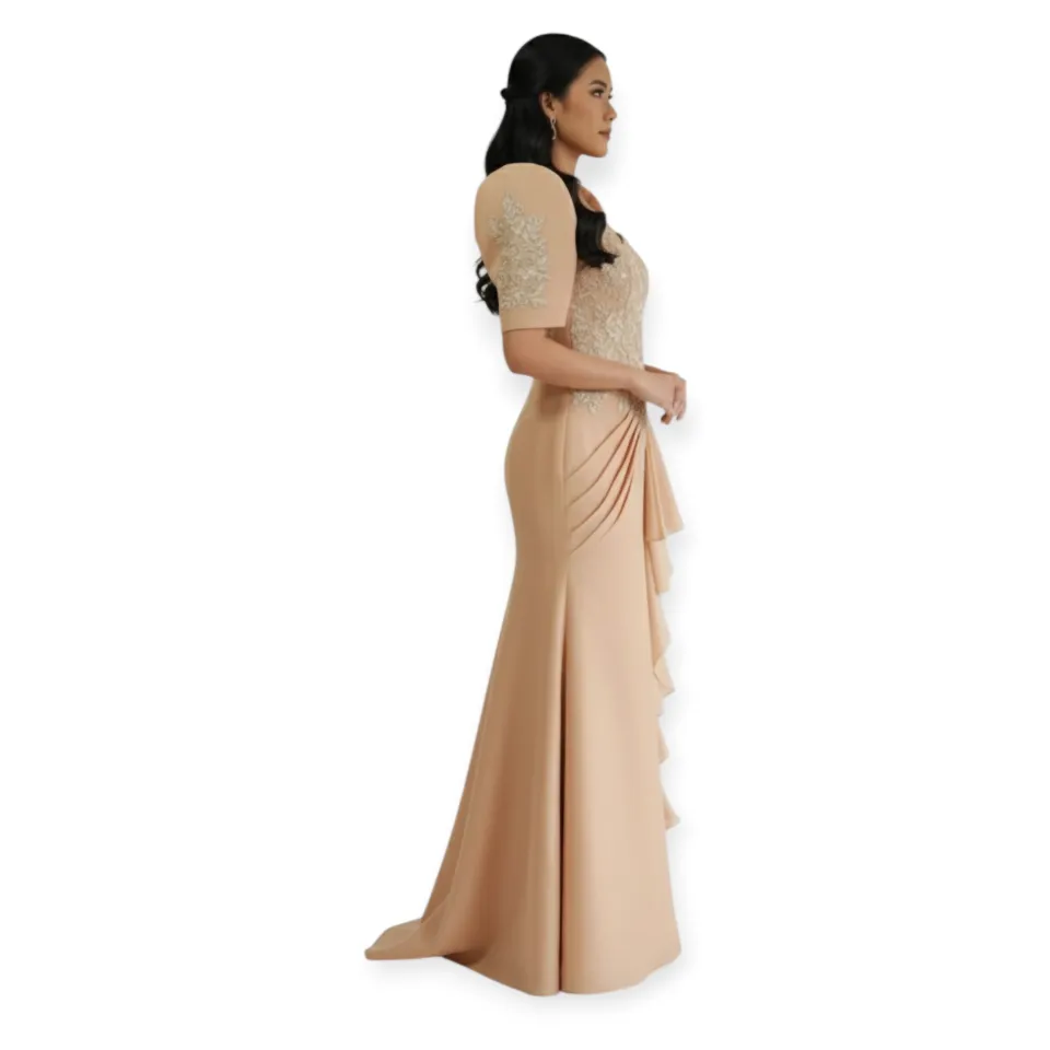 Modern Filipiniana long gown Premium Quality for casual formal event  Elegant Mermaid Dresses Maxi Length Filipiniana Gown - Lazada | Lazada PH