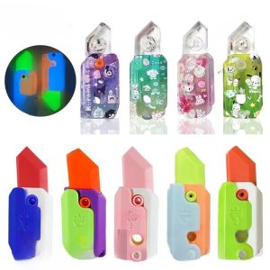 3D Gravity Knife Sanrio Kuromi Melody Carrot Knife Fun Decompression Toy Gravity Knife Carrot Knife 3D Printing Fidget Toy