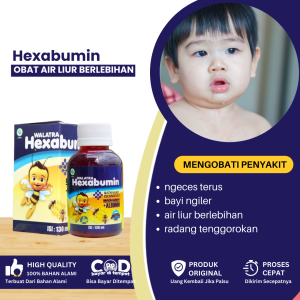 Obat Penghenti Ngeces Obat Anak Ngeces Terus Obat Bayi Ngiler Obat Bayi Ileran Air Liur Berlebihan Obat Sakit Radang Tenggorokan Obat Air Liur Terus Menerus Obat Radang Mulut Obat Panas Dalam Sariawan - Walatra Hexabumin