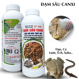 Dịch Đạm Sâu Canxi  Vỗ Béo Nhanh lớn Đạt Cân Chắc Thịt Cho Tôm Cá Lươn Ếch  - Chai 1 lít
