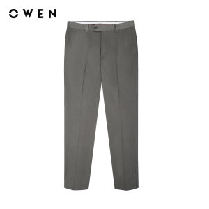 OWEN - Quần tây Carrot Fit QCAT231736 màu Be chất liệu TR Spandex