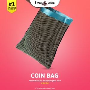 Coin Bag Uzop Magic - alat sulap - kantong sulap - kantong koin magic
