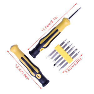 12 In 1 Screwdriver Set Magnetic Bit Cross Flat Shaped Screwdriver Head Multifunctional Precision Handheld Maintenance Tool