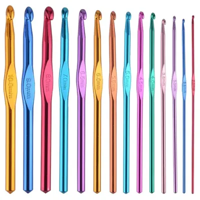 Lady Shop - Alat Rajut / Jarum Rajut / Hakpen Rajut Set Isi 14 Pcs
