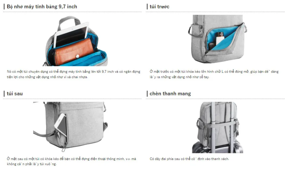 Túi balo máy ảnh iPad laptop “off toco” 2STYLE (mini