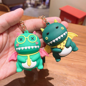 Móc khóa khủng long mắt hí dễ thương - nhiều màu