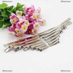 [COD] Millennium 50pcs Metal Alligator Hair Clips Bow Teethed Barrette Crocodile Clamp DIY Clip