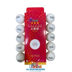 Bola Pingpong Uniker 3 Stars Isi 10 Kotak Merah