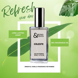 Aroma and Scents Code CELESTE Eau de Parfum 50ml Long Lasting Perfume for Women