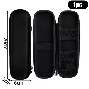 Black Makeup Brush Storage Bag Double Zipper Makeup Brushes Case Minimalist Waterproof Travel Brush Holder Makeup Case