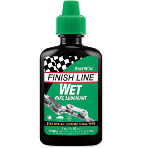 Finish Line Wet Lube Chain Oil Waterproof Long Lasting Anti Rust MTB Road Bike Lubricant for Rain Mud and Extreme Ride